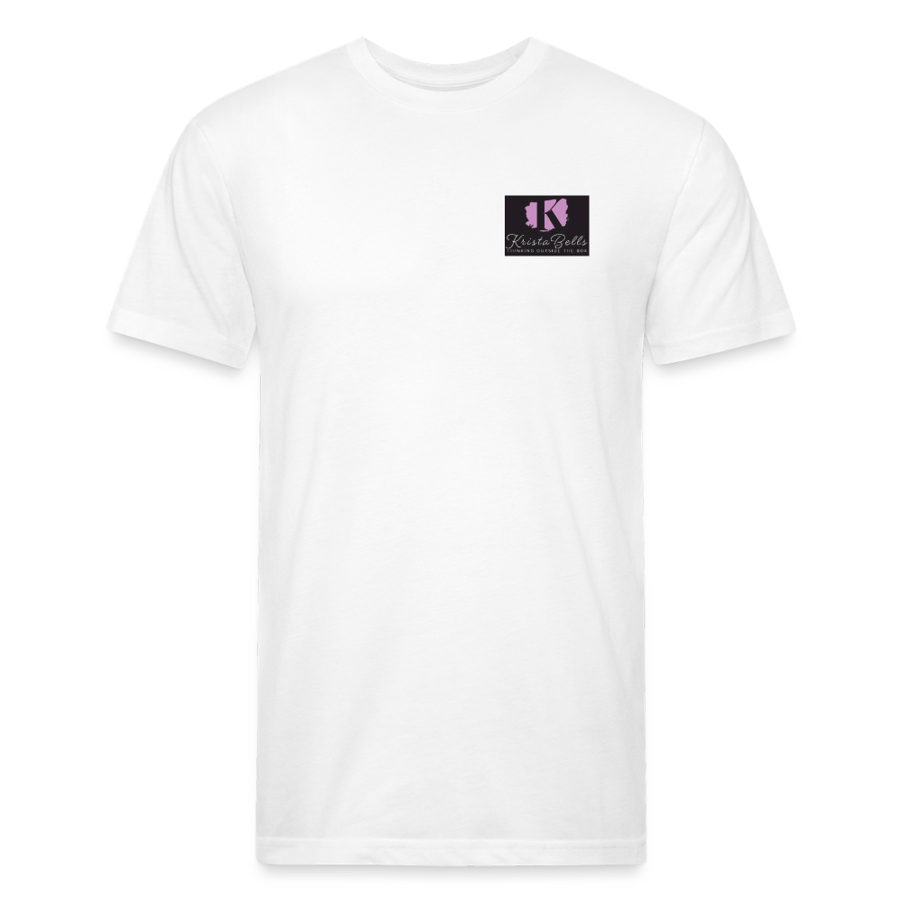 Fitted Cotton/Poly T-Shirt by Next Level - white