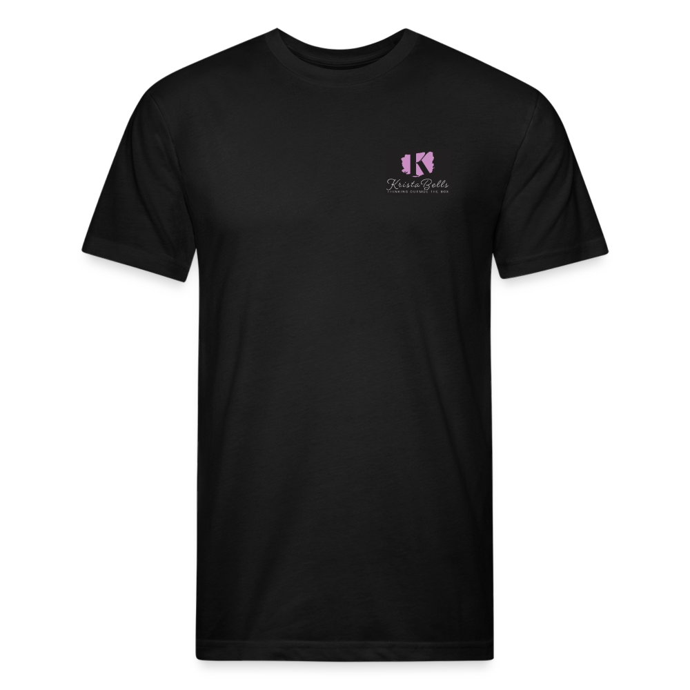 Fitted Cotton/Poly T-Shirt by Next Level - black