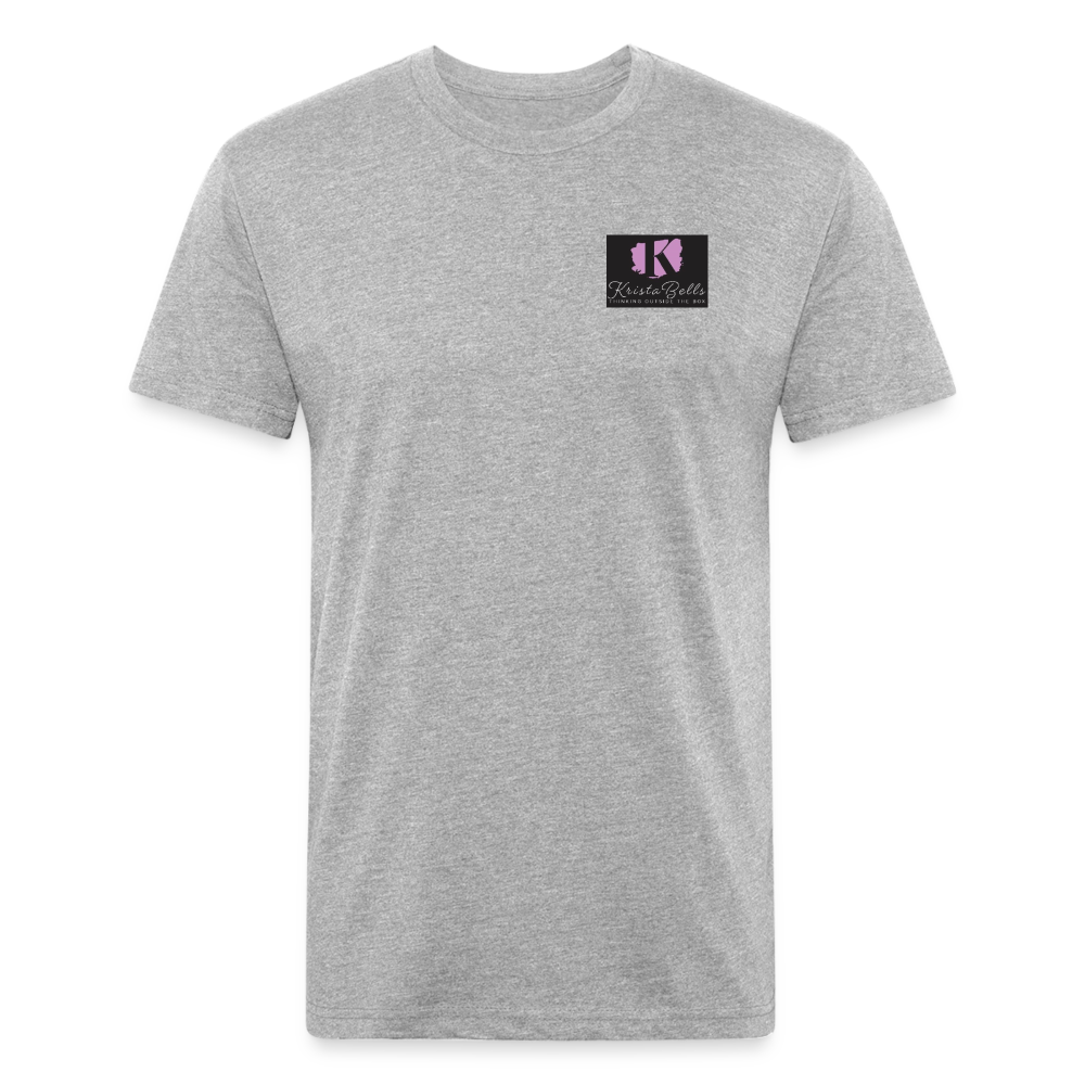 Fitted Cotton/Poly T-Shirt by Next Level - heather gray