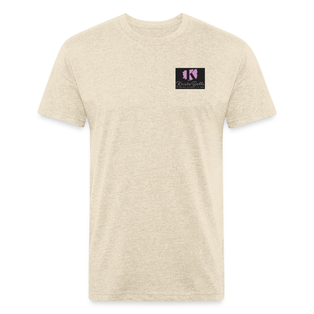 Fitted Cotton/Poly T-Shirt by Next Level - heather cream