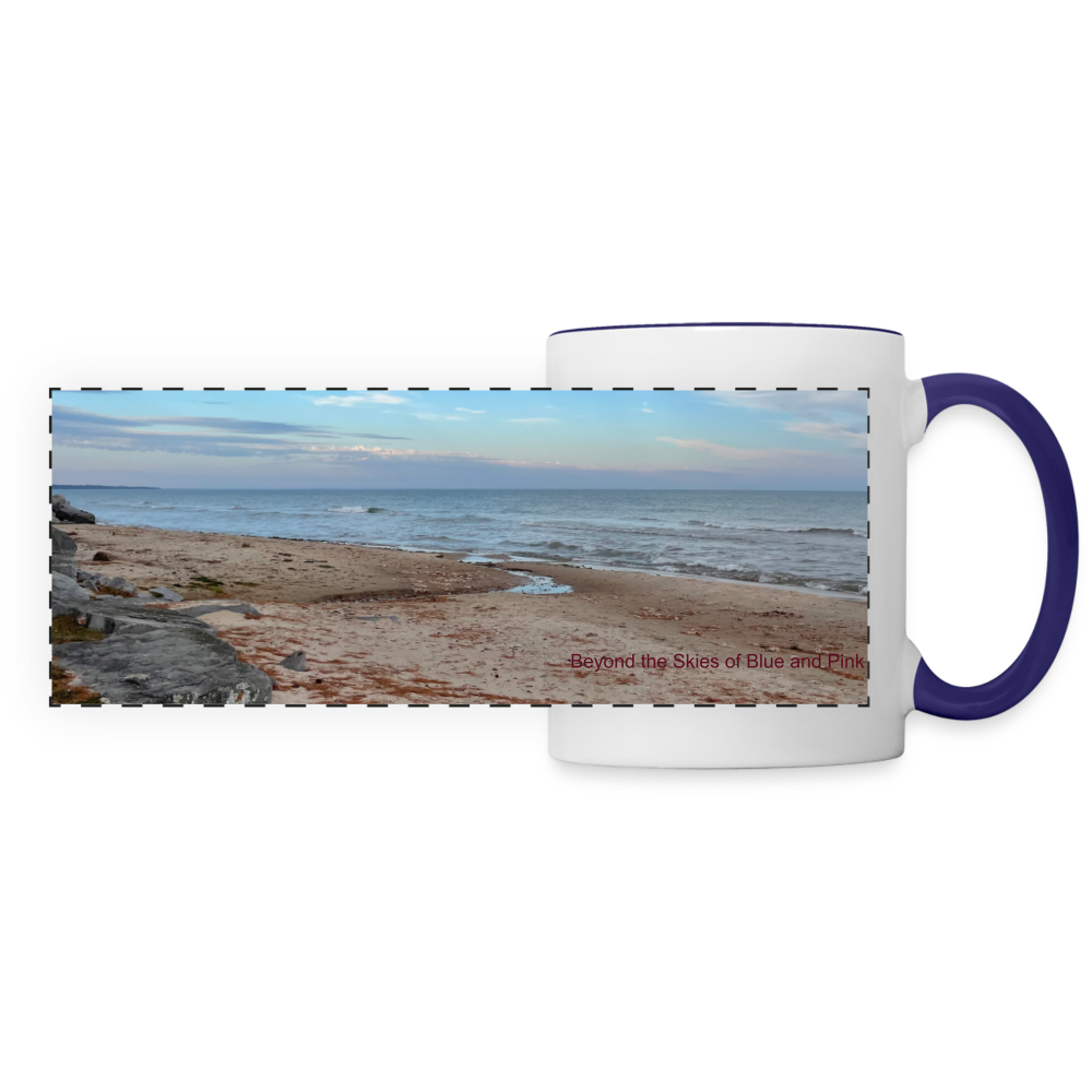 Panoramic Mug - white/cobalt blue