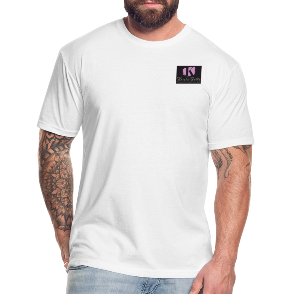 Fitted Cotton/Poly T-Shirt by Next Level - white