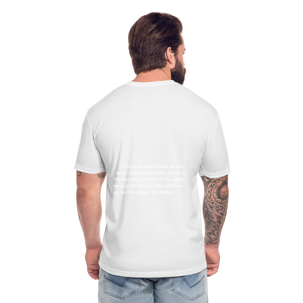 Fitted Cotton/Poly T-Shirt by Next Level - white