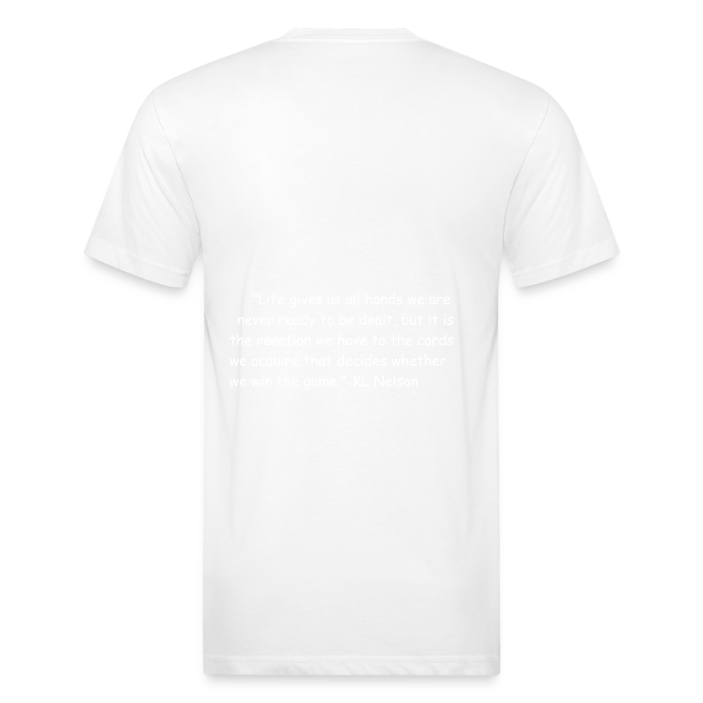 Fitted Cotton/Poly T-Shirt by Next Level - white
