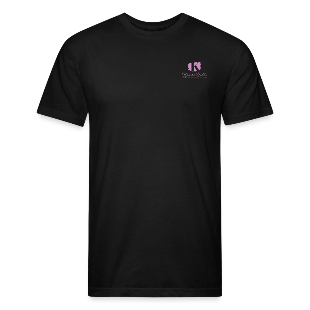 Fitted Cotton/Poly T-Shirt by Next Level - black
