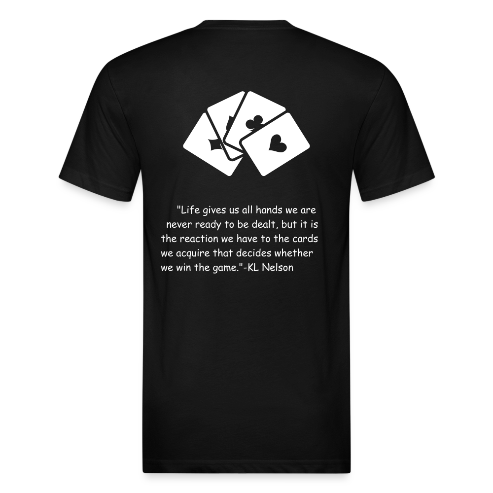 Fitted Cotton/Poly T-Shirt by Next Level - black