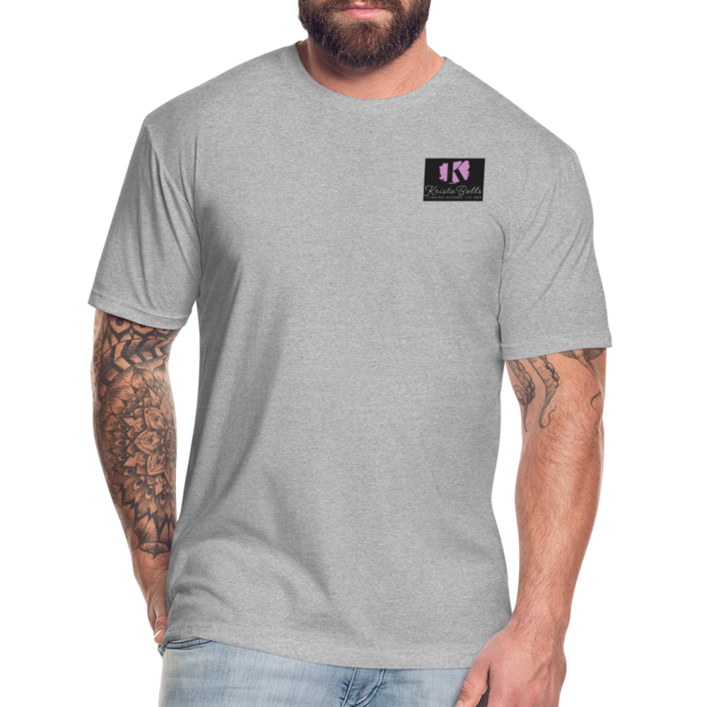 Fitted Cotton/Poly T-Shirt by Next Level - heather gray