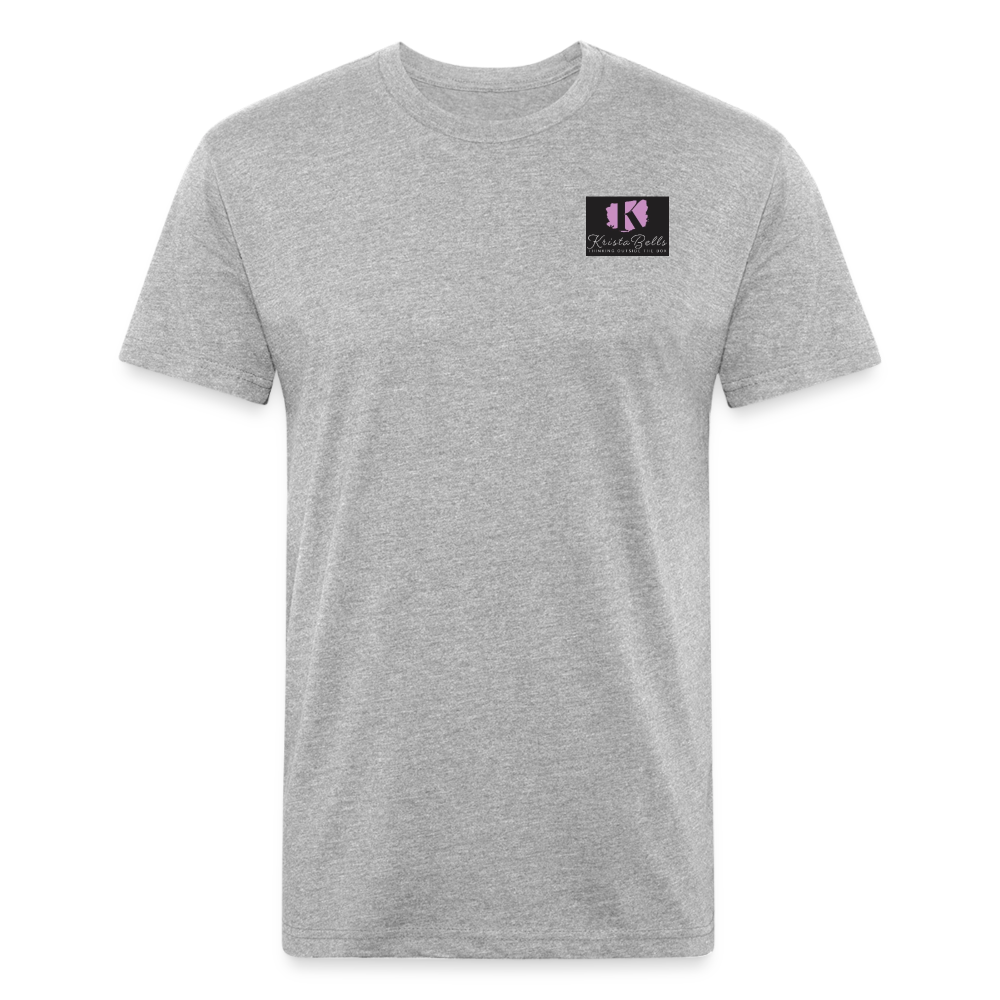 Fitted Cotton/Poly T-Shirt by Next Level - heather gray