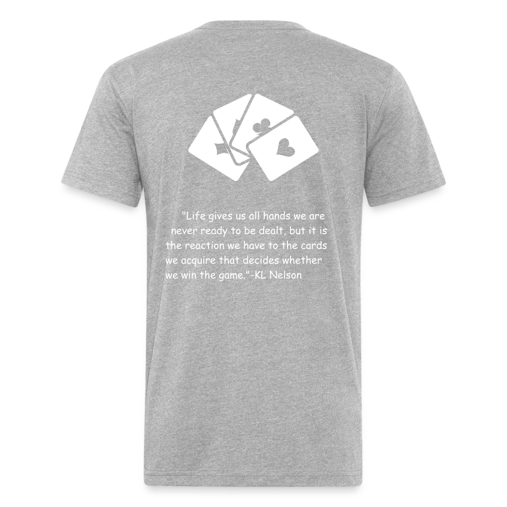 Fitted Cotton/Poly T-Shirt by Next Level - heather gray