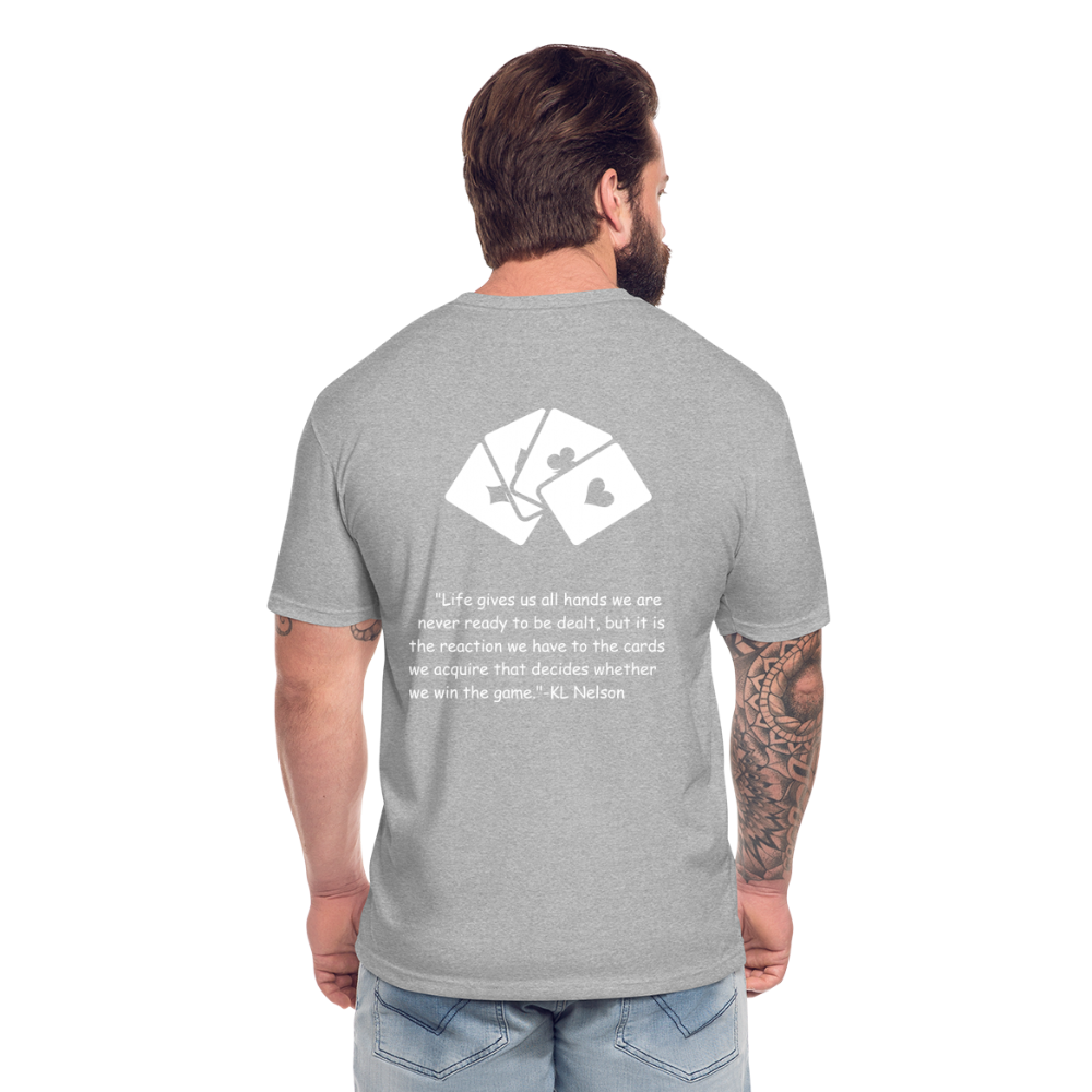 Fitted Cotton/Poly T-Shirt by Next Level - heather gray