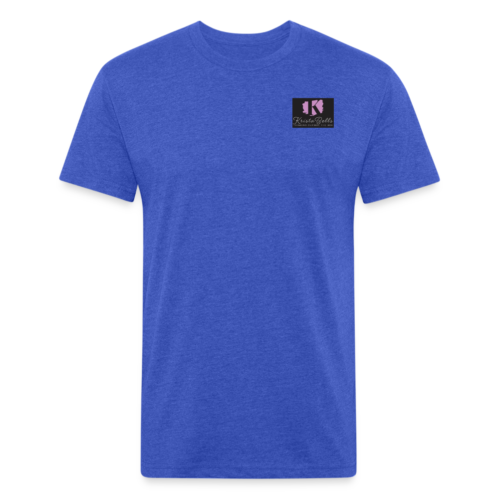 Fitted Cotton/Poly T-Shirt by Next Level - heather royal