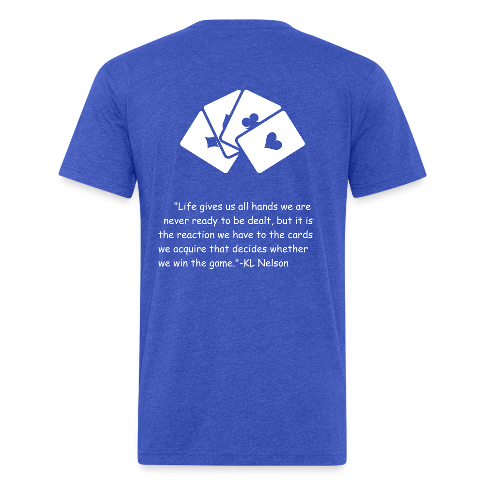 Fitted Cotton/Poly T-Shirt by Next Level - heather royal