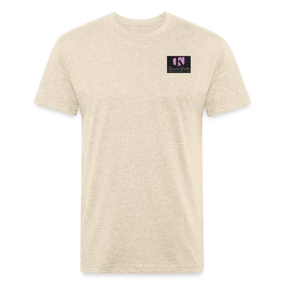 Fitted Cotton/Poly T-Shirt by Next Level - heather cream