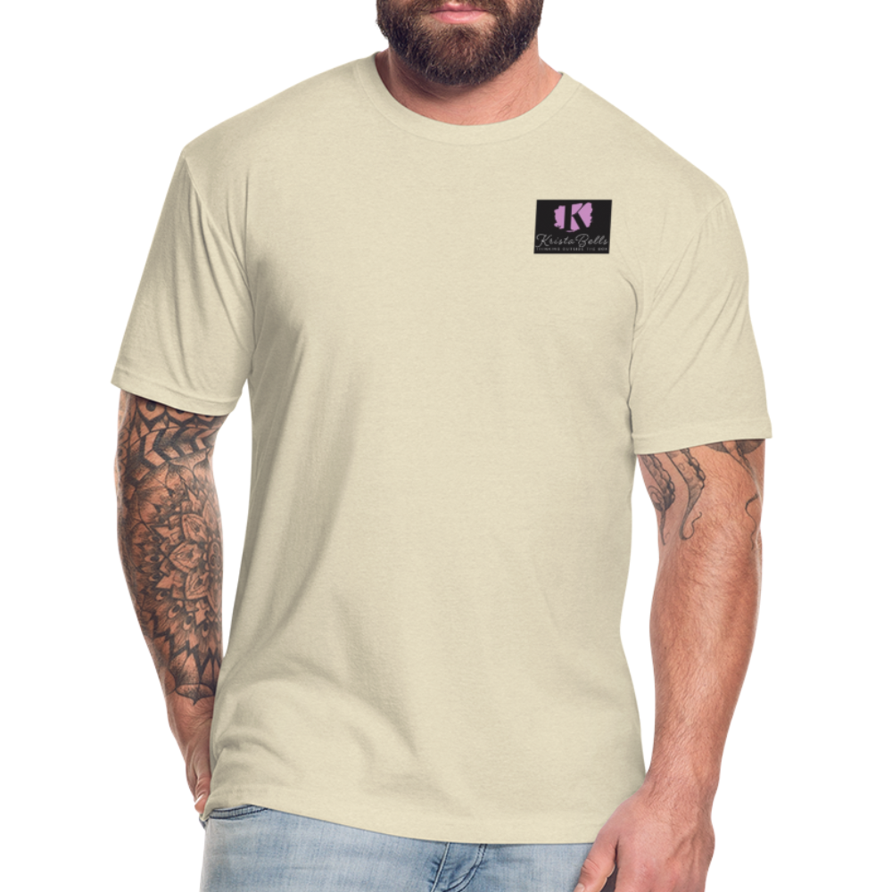 Fitted Cotton/Poly T-Shirt by Next Level - heather cream