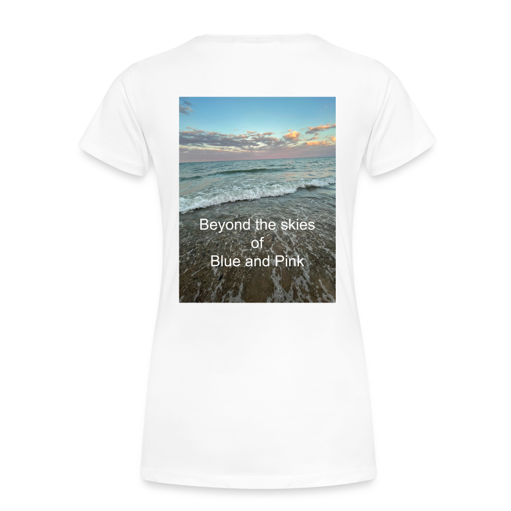 Women’s Premium T-Shirt-Beyond the Skies - white