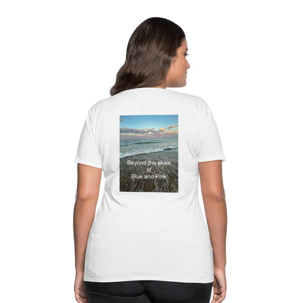Women’s Premium T-Shirt-Beyond the Skies - white