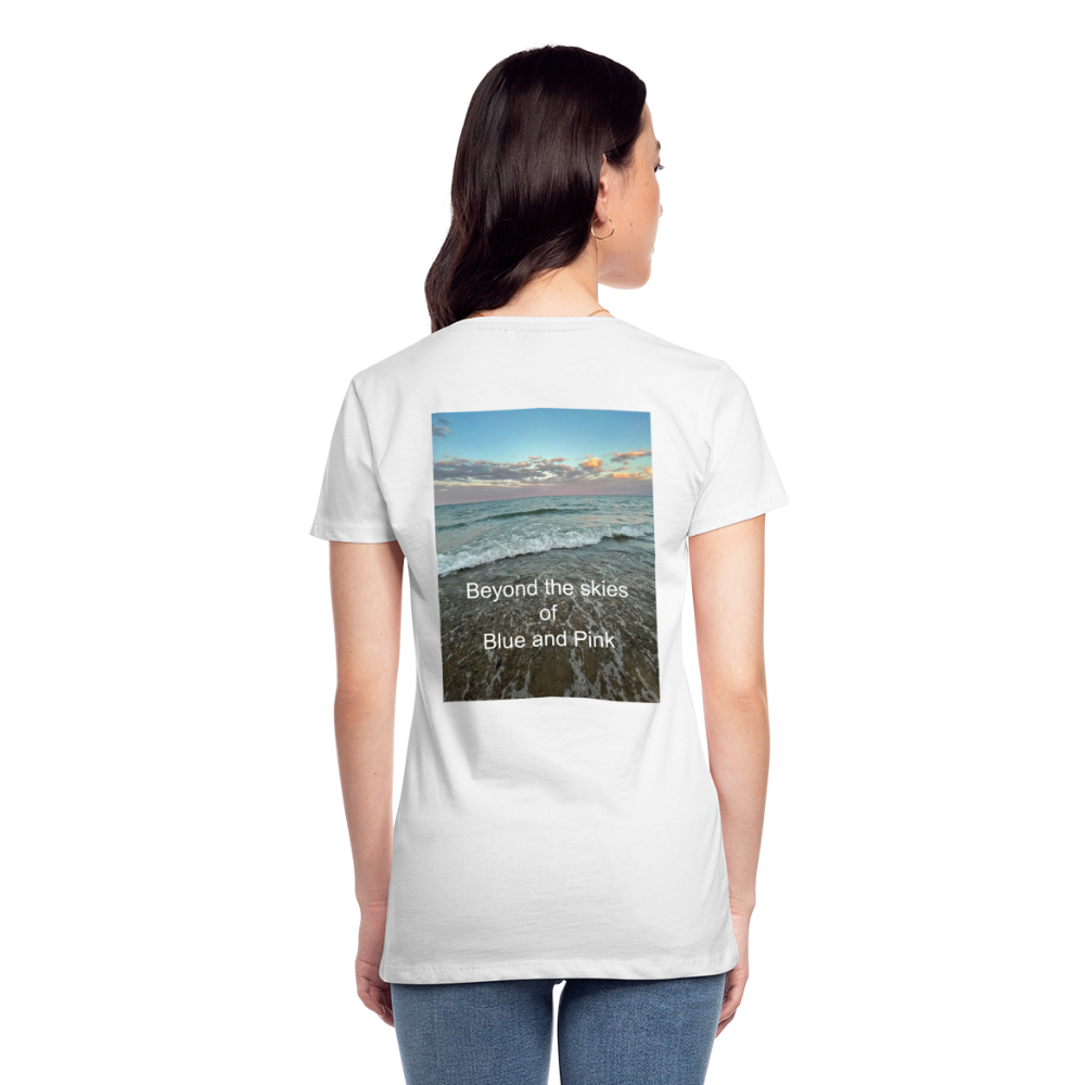 Women’s Premium T-Shirt-Beyond the Skies - white