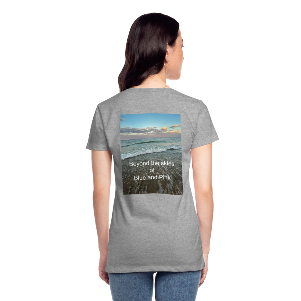 Women’s Premium T-Shirt-Beyond the Skies - heather gray