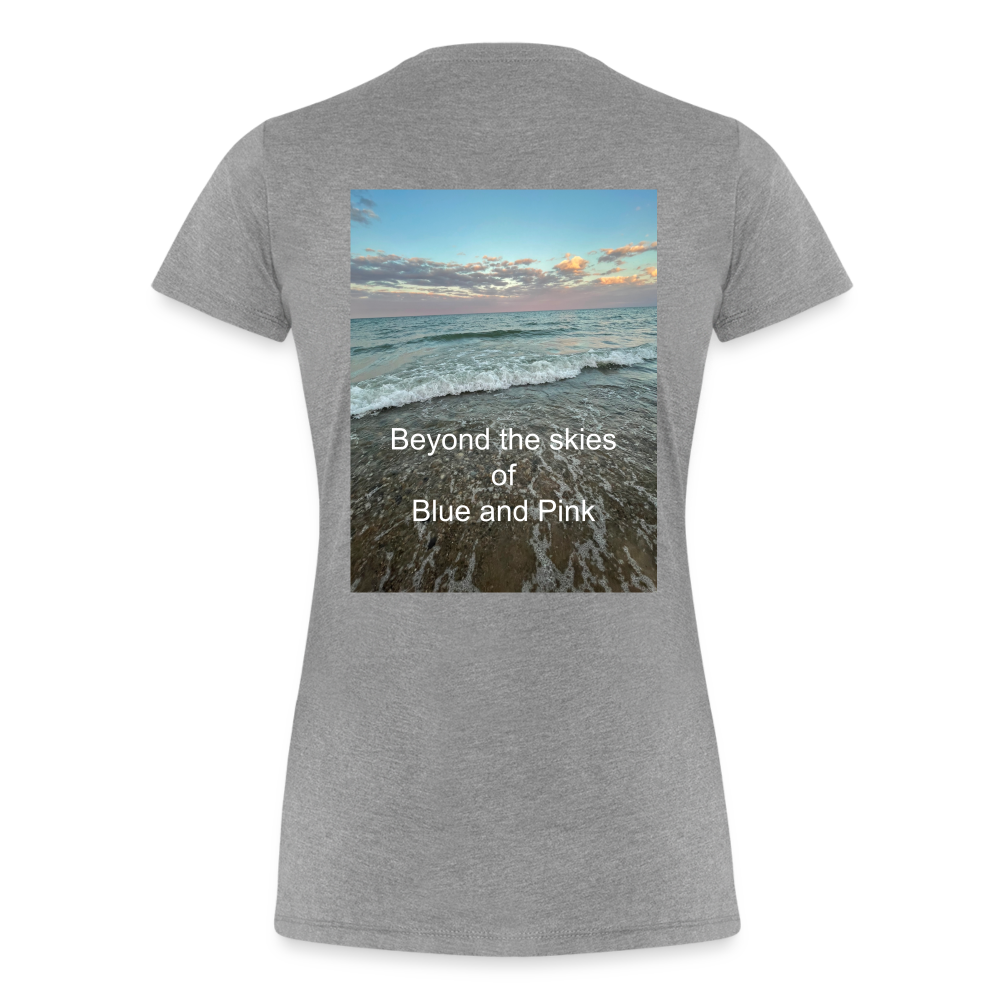 Women’s Premium T-Shirt-Beyond the Skies - heather gray