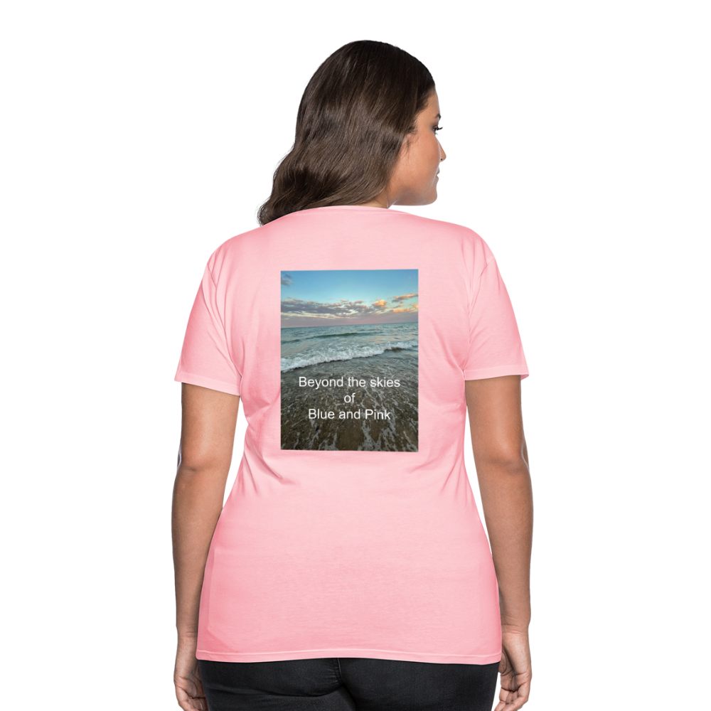 Women’s Premium T-Shirt-Beyond the Skies - pink