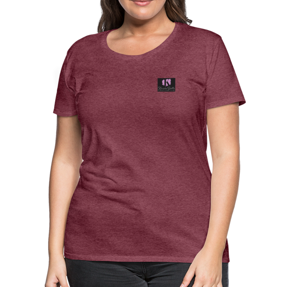 Women’s Premium T-Shirt-Beyond the Skies - heather burgundy