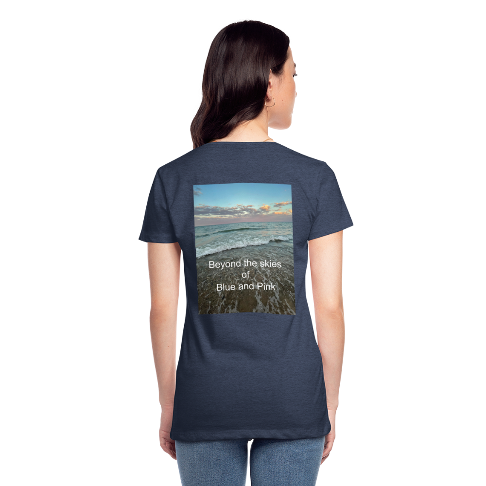 Women’s Premium T-Shirt-Beyond the Skies - heather blue