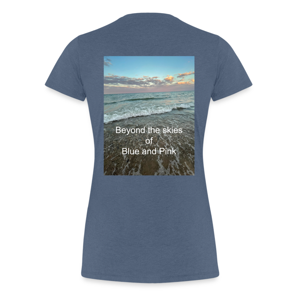 Women’s Premium T-Shirt-Beyond the Skies - heather blue