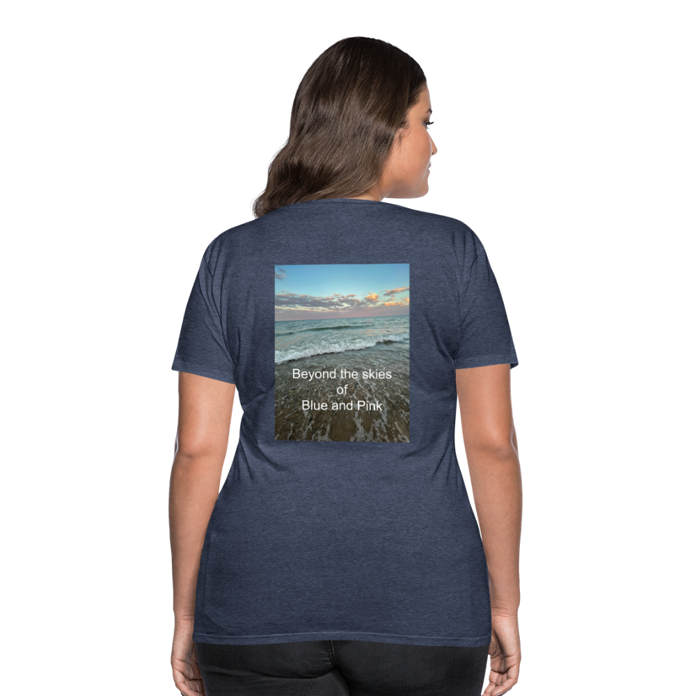 Women’s Premium T-Shirt-Beyond the Skies - heather blue