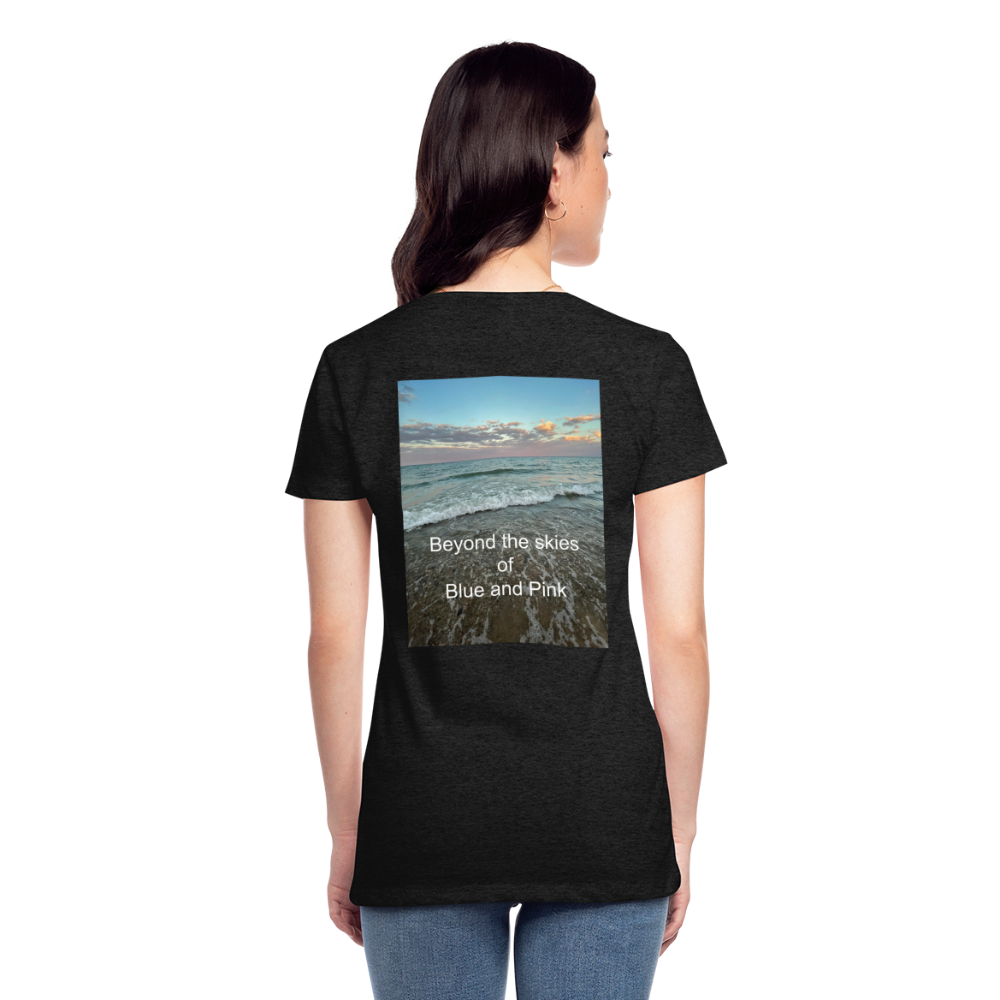 Women’s Premium T-Shirt-Beyond the Skies - charcoal grey