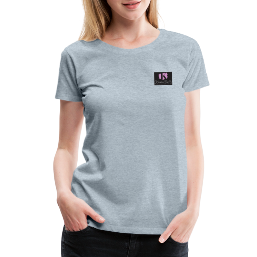Women’s Premium T-Shirt-Beyond the Skies - heather ice blue