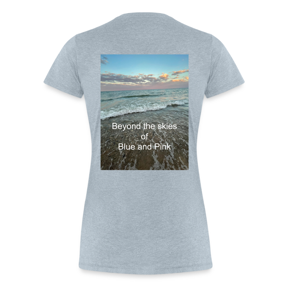 Women’s Premium T-Shirt-Beyond the Skies - heather ice blue