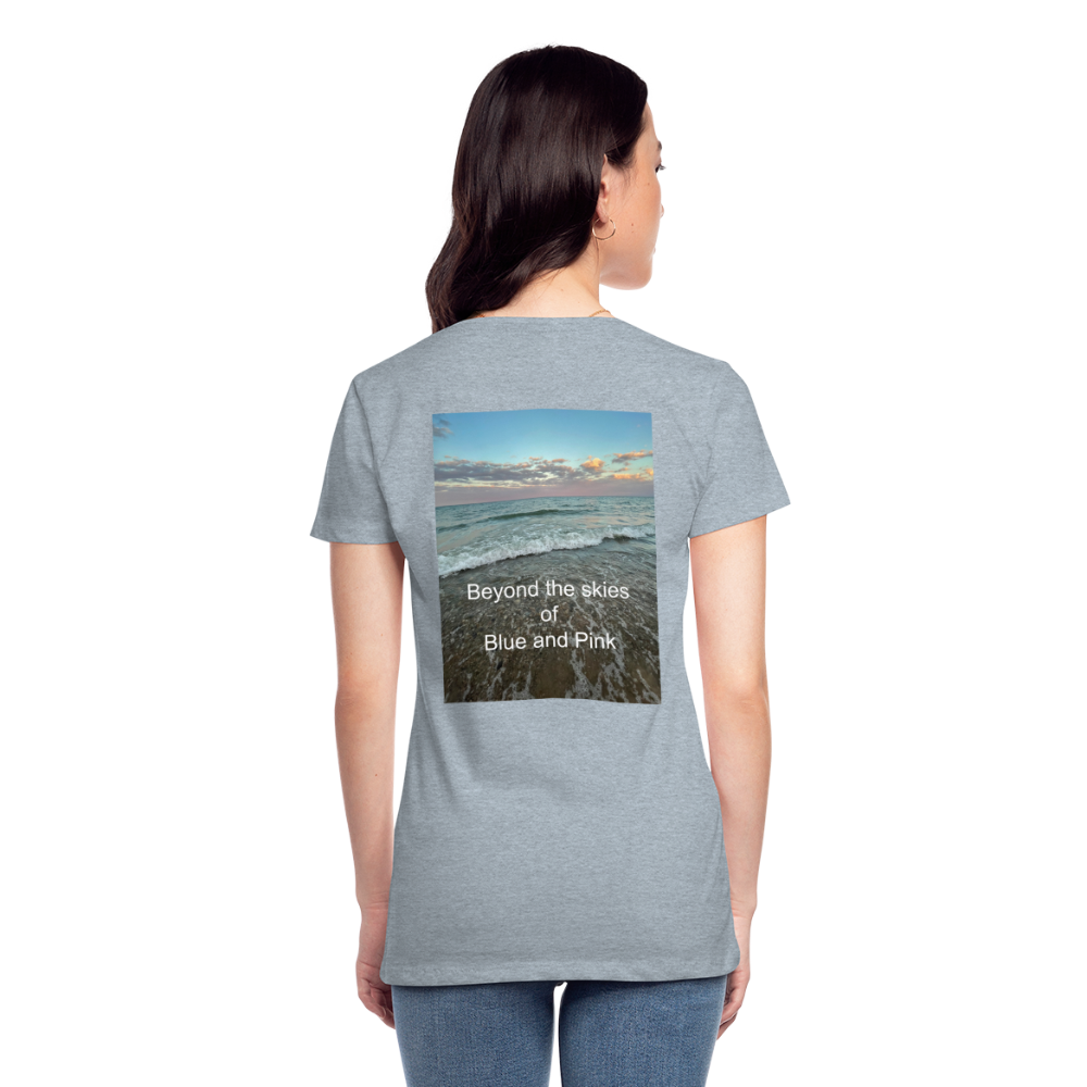 Women’s Premium T-Shirt-Beyond the Skies - heather ice blue