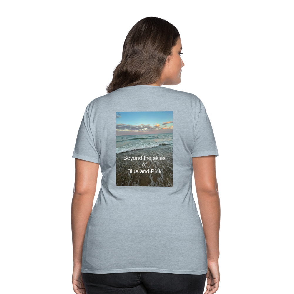 Women’s Premium T-Shirt-Beyond the Skies - heather ice blue